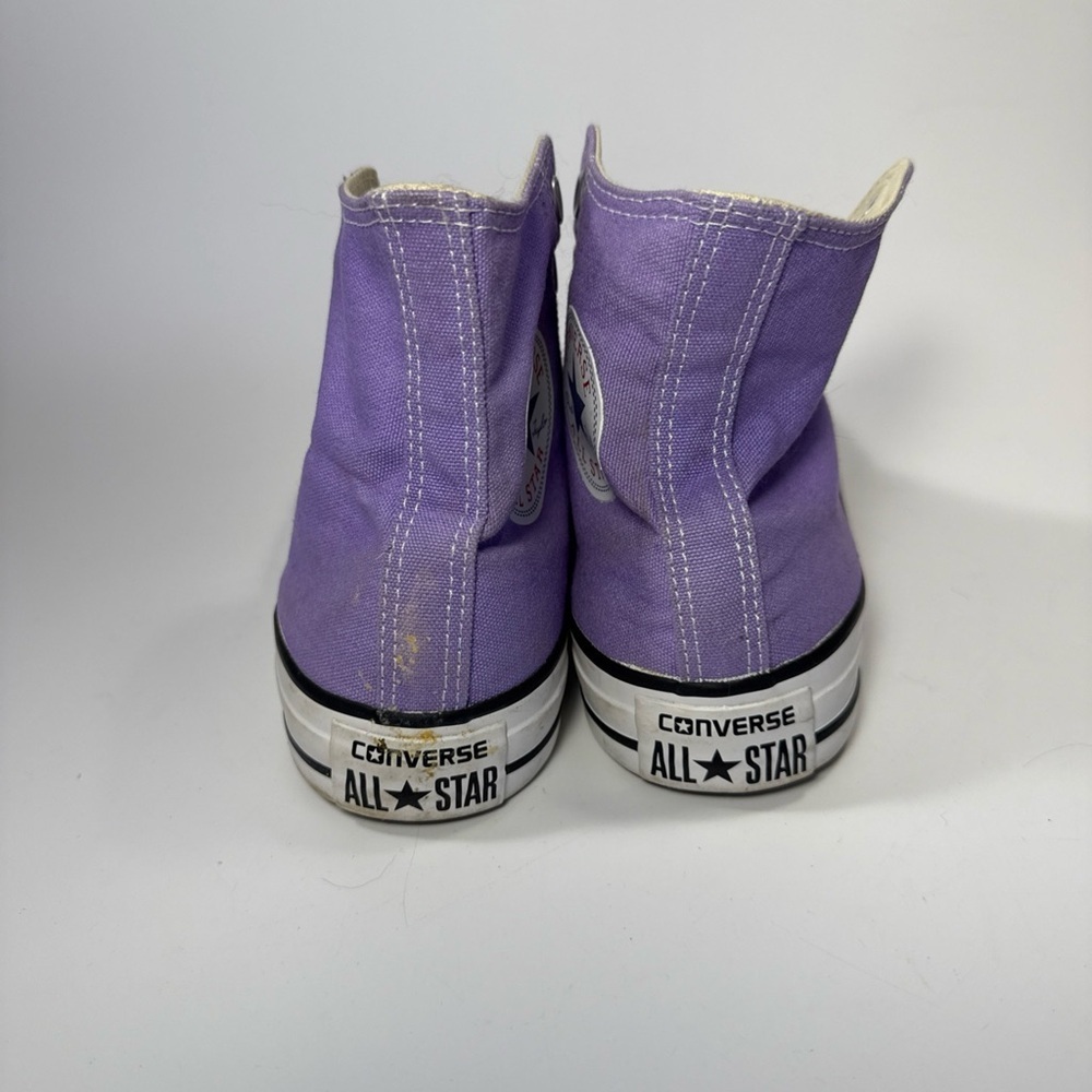 Converse size 6.5 Lavender High-Top Sneakers - Picture 3 of 9